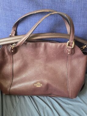 Coach Edie Shoulder Bag in Burgundy